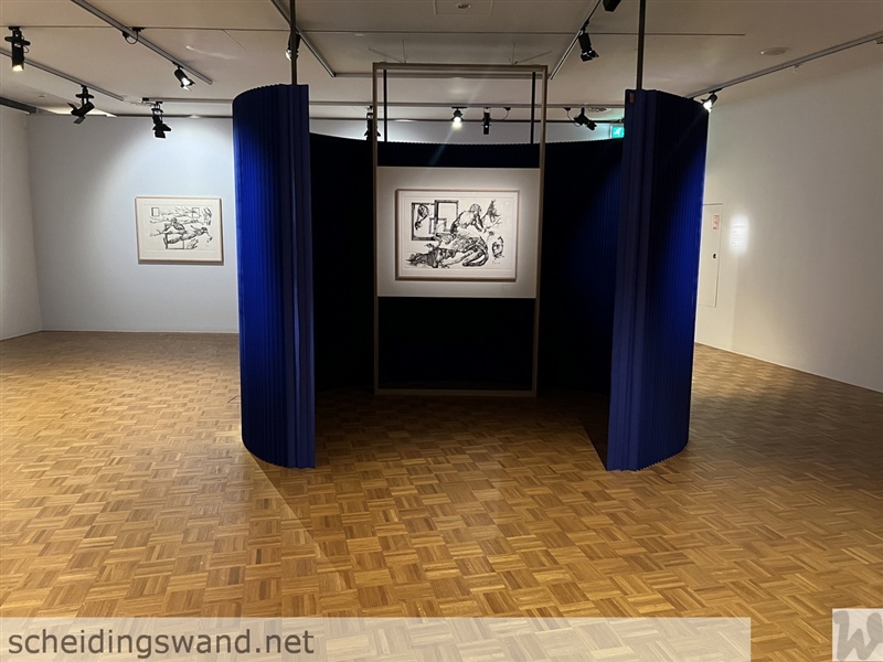 04 Kunsthal Rotterdam molo paper softwall blue